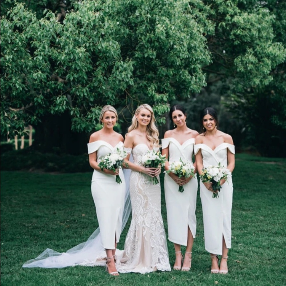White Runway Connelly Midi dress